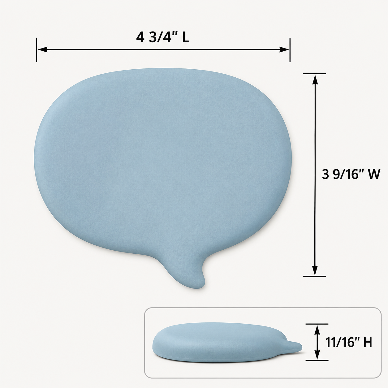 Chat Bubble Shape Mouse Pad