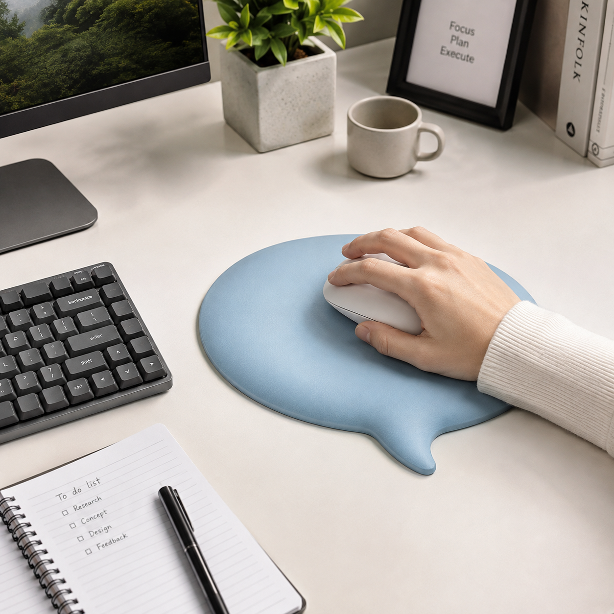 Chat Bubble Shape Mouse Pad