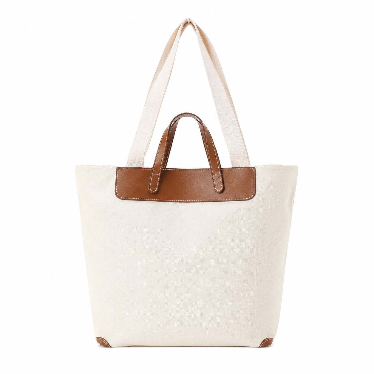 Classic Canvas Tote Bag With Reinforced Handles