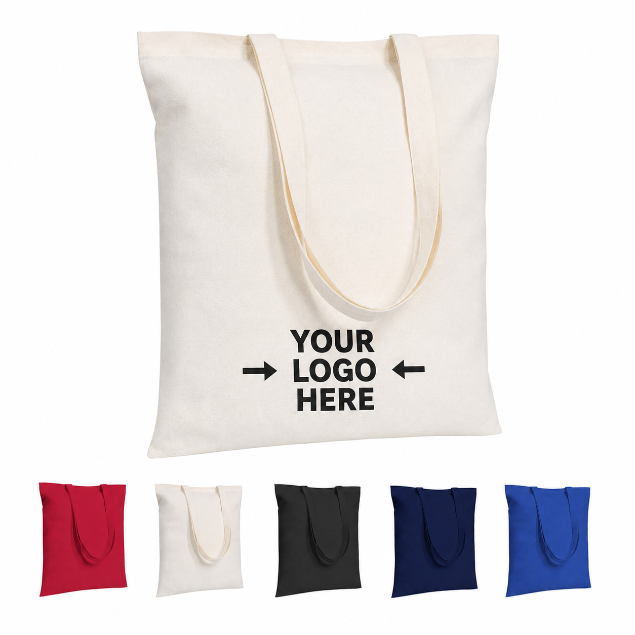 Classic Cotton Canvas X-Stitch Tote Bag