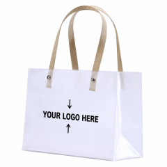 Clear Frosted PVC Gift Tote Bag With Rope Handle