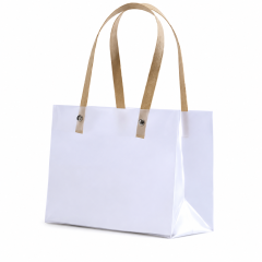 Clear Frosted PVC Gift Tote Bag With Rope Handle