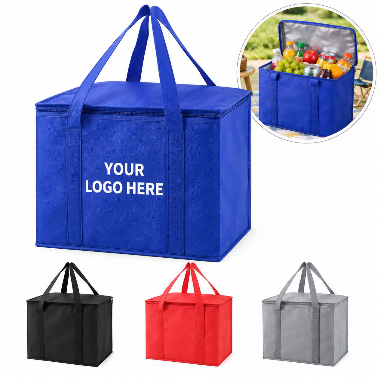 Compact Insulated Outdoor Cooler Tote Bag