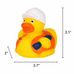 Construction Worker Rubber Duck Stress Relief Toy