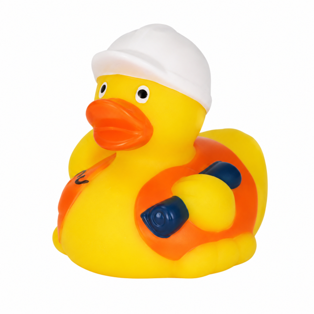 Construction Worker Rubber Duck Stress Relief Toy