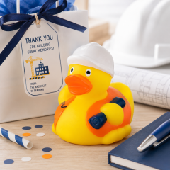 Construction Worker Rubber Duck Stress Relief Toy