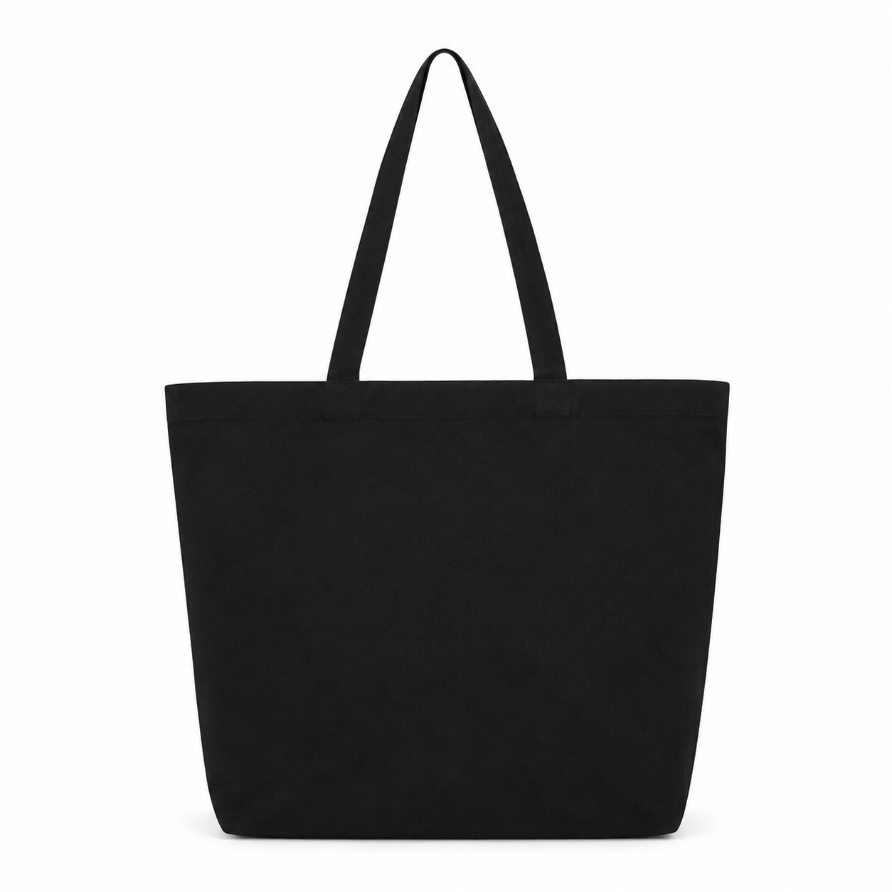 Cotton Canvas Reusable Tote Bag With Reinforced Handles