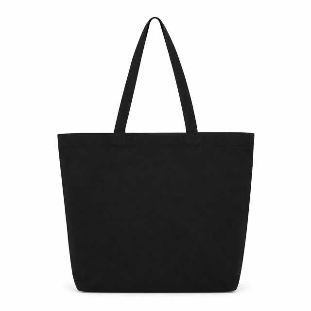 Cotton Canvas Reusable Tote Bag With Reinforced Handles