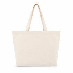 Cotton Canvas Reusable Tote Bag With Reinforced Handles