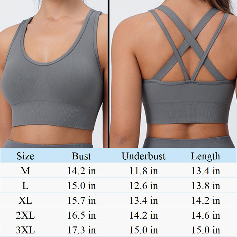Cross Back Sports Bras