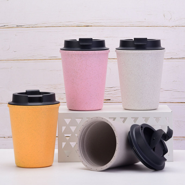 Double Wall Wheat Straw Coffee Cup
