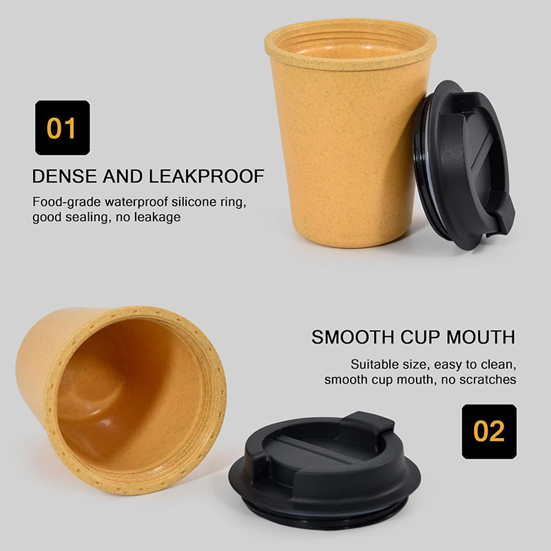 Double Wall Wheat Straw Coffee Cup