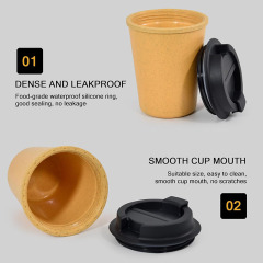 Double Wall Wheat Straw Coffee Cup