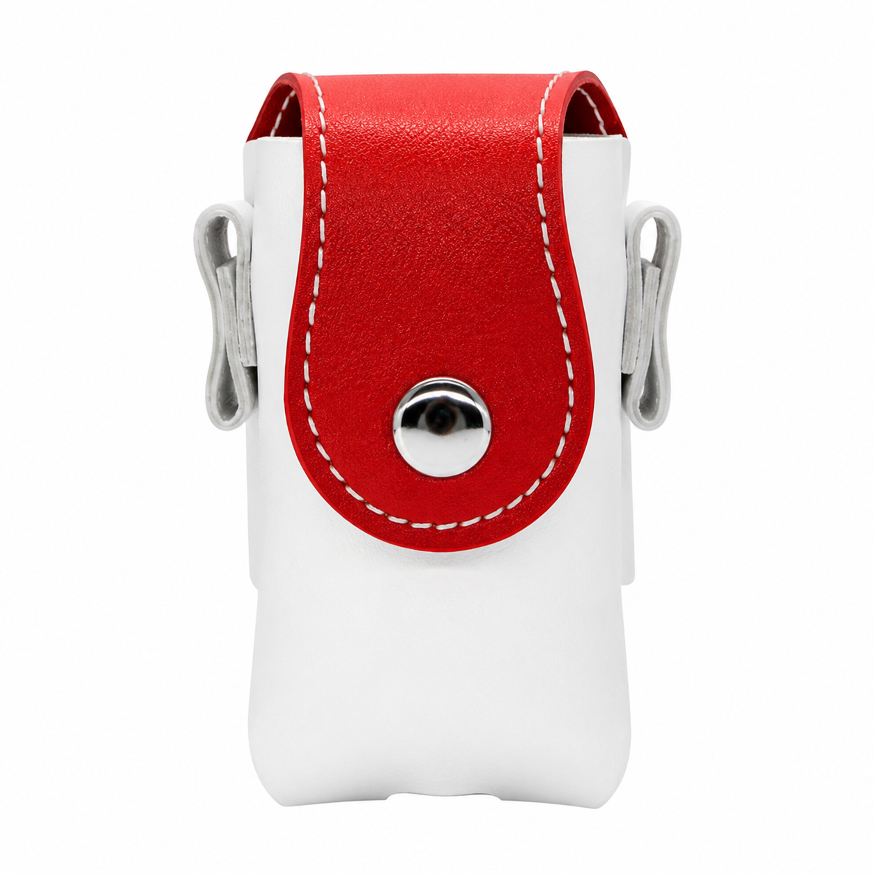 Durable PU Leather Golf Ball Bag With Carabiner Hook