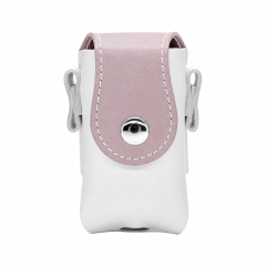 Durable PU Leather Golf Ball Bag With Carabiner Hook