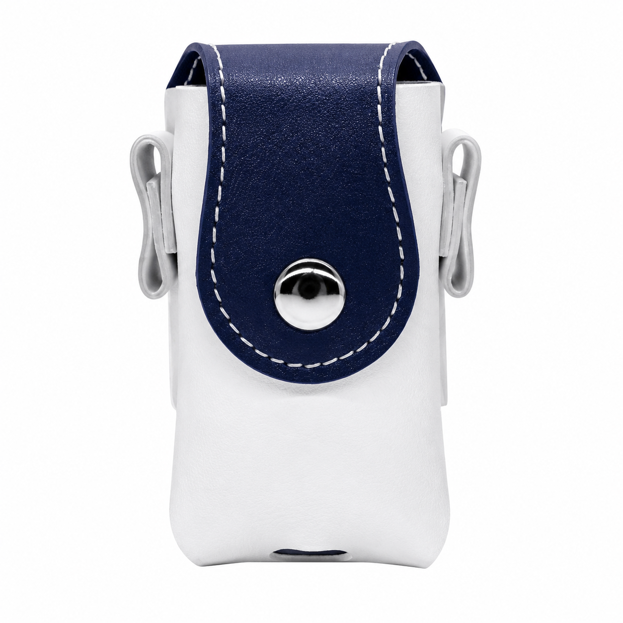 Durable PU Leather Golf Ball Bag With Carabiner Hook