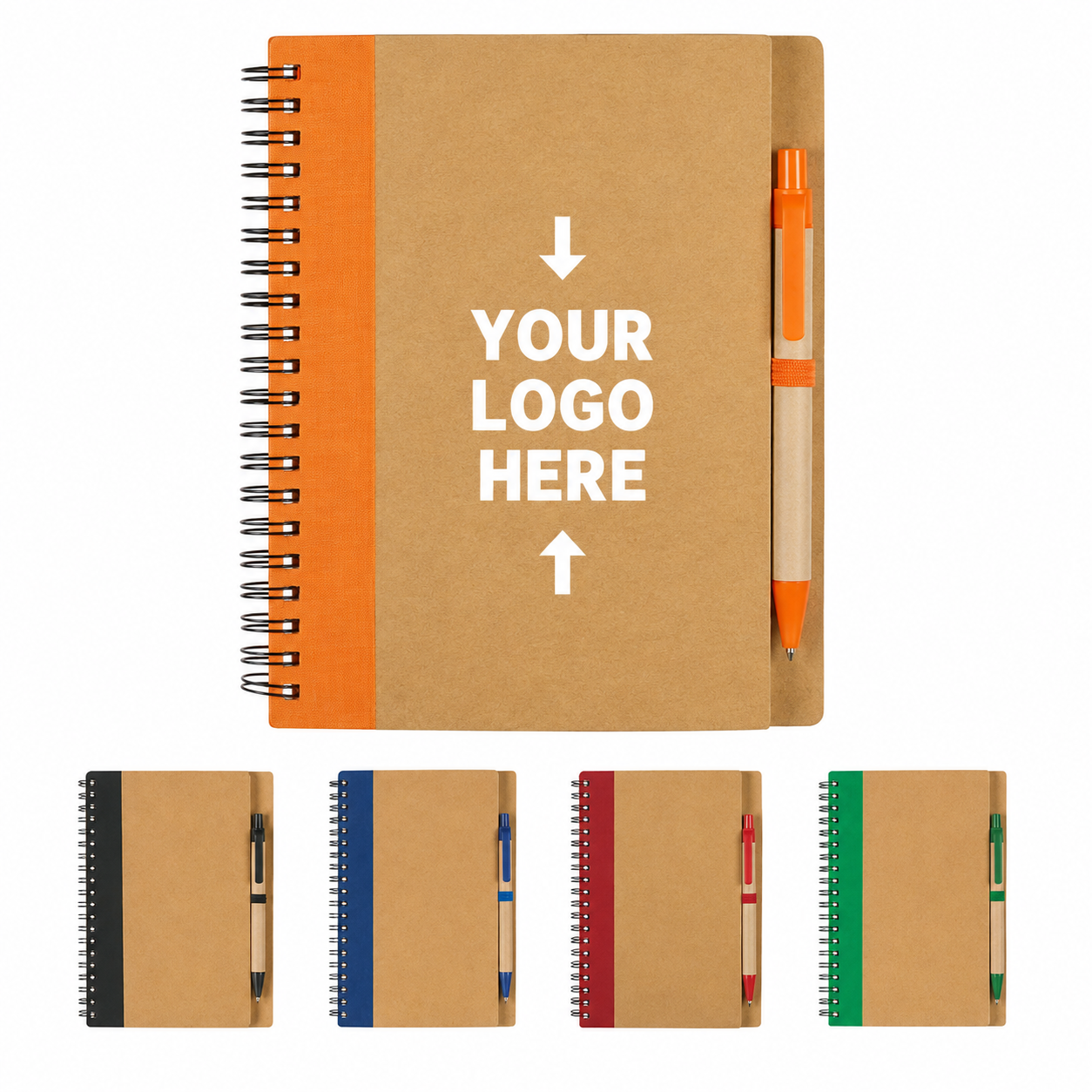 Eco Friendly Recycled Paper Spiral Notebook