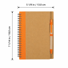Eco Friendly Recycled Paper Spiral Notebook