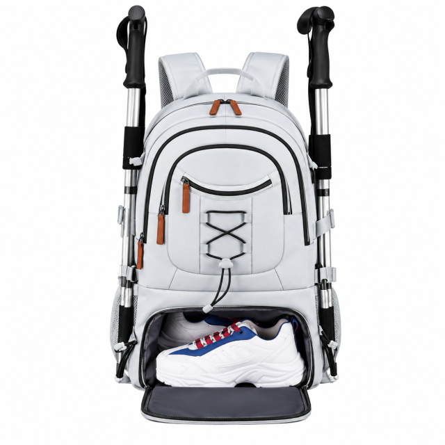 Large Capacity Oxford Outdoor Backpack With Shoe Pocket