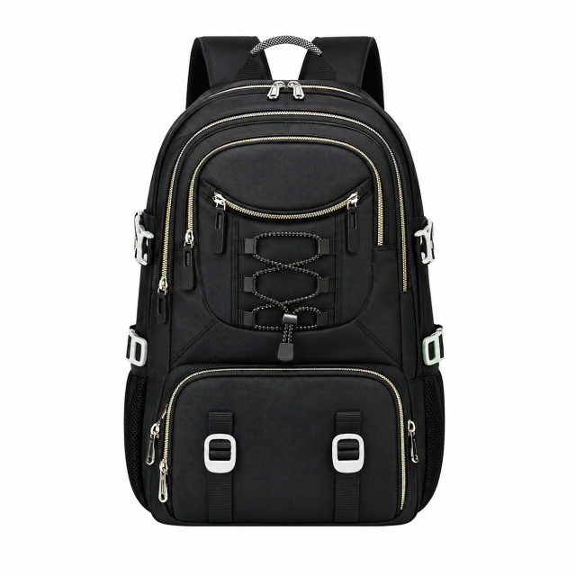 Large Capacity Oxford Outdoor Backpack With Shoe Pocket