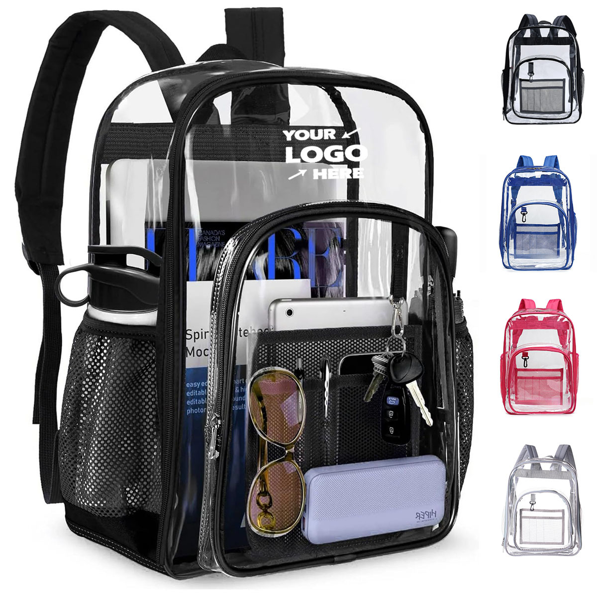 Large Clear Bookbag