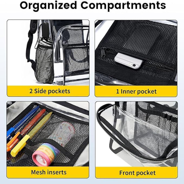 Large Clear Bookbag