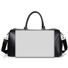 Leather Travel Bag With Shoe Compartment