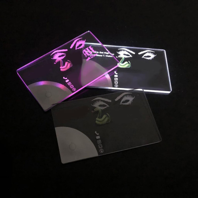 Led Acrylic Light Up Business Card