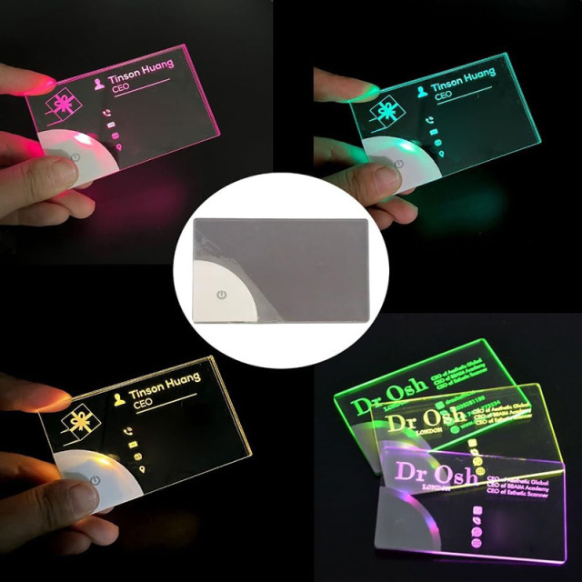 Led Acrylic Light Up Business Card