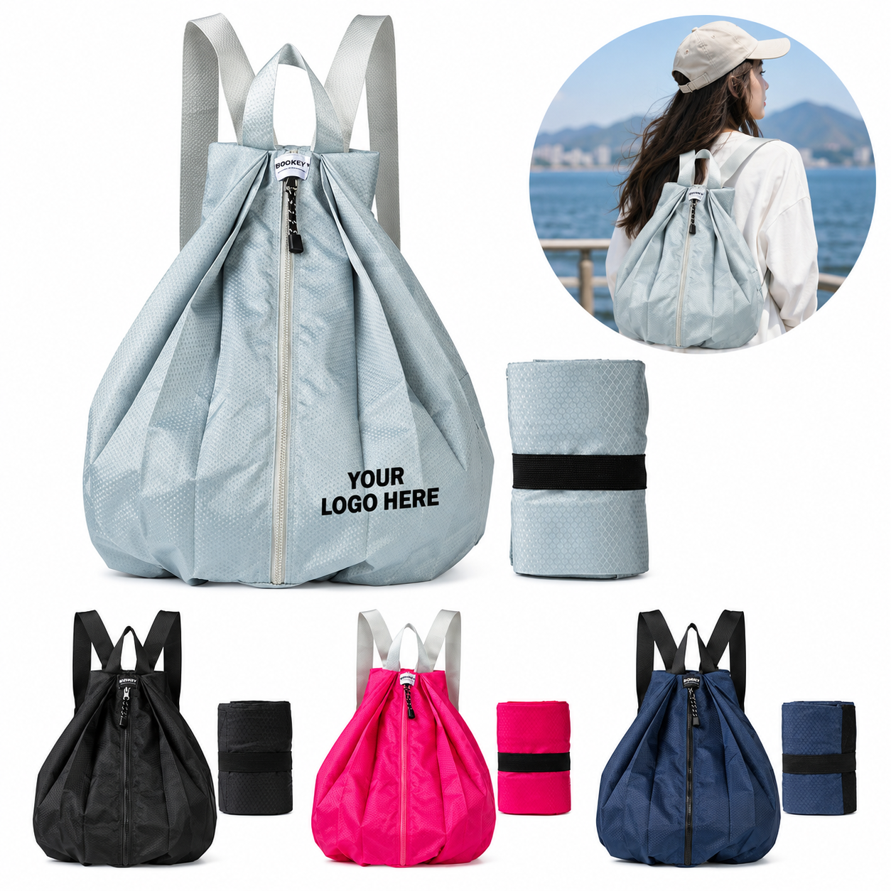 Lightweight Foldable Nylon Travel Backpack