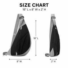 Lightweight Unisex Chest Sling Bag With Multi Pocket Storage