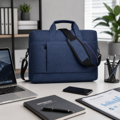 Men's Slim Crossbody Briefcase With Adjustable Strap