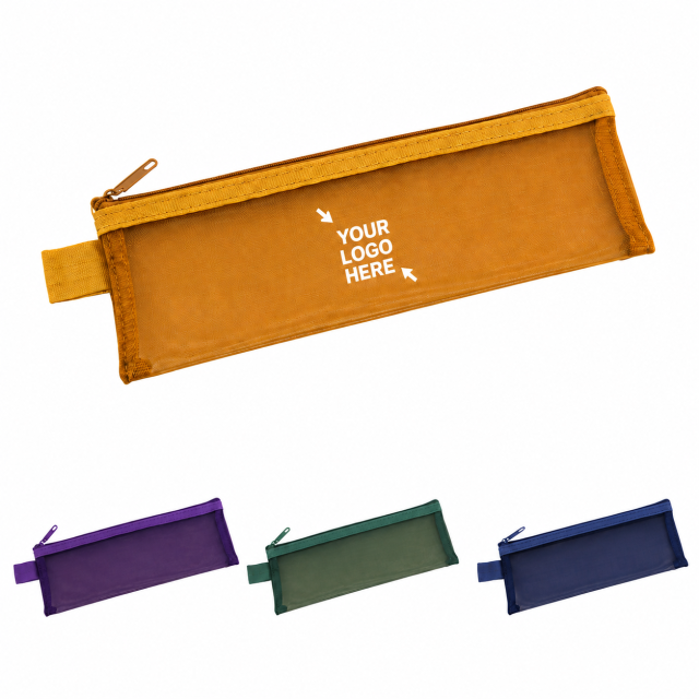 Mesh Zipper Pencil Pouch