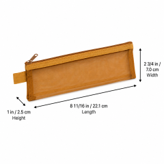 Mesh Zipper Pencil Pouch