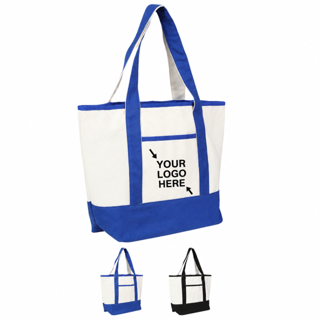 Multi-Compartment Foldable Canvas Storage Tote Bag