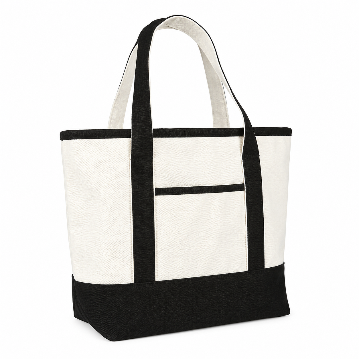 Multi-Compartment Foldable Canvas Storage Tote Bag