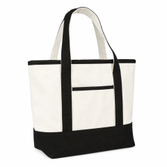 Multi-Compartment Foldable Canvas Storage Tote Bag