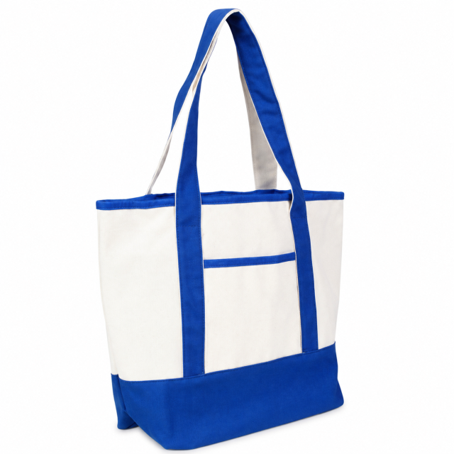 Multi-Compartment Foldable Canvas Storage Tote Bag