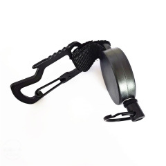 Multi-functional Retractable Key Chain with Carabiner