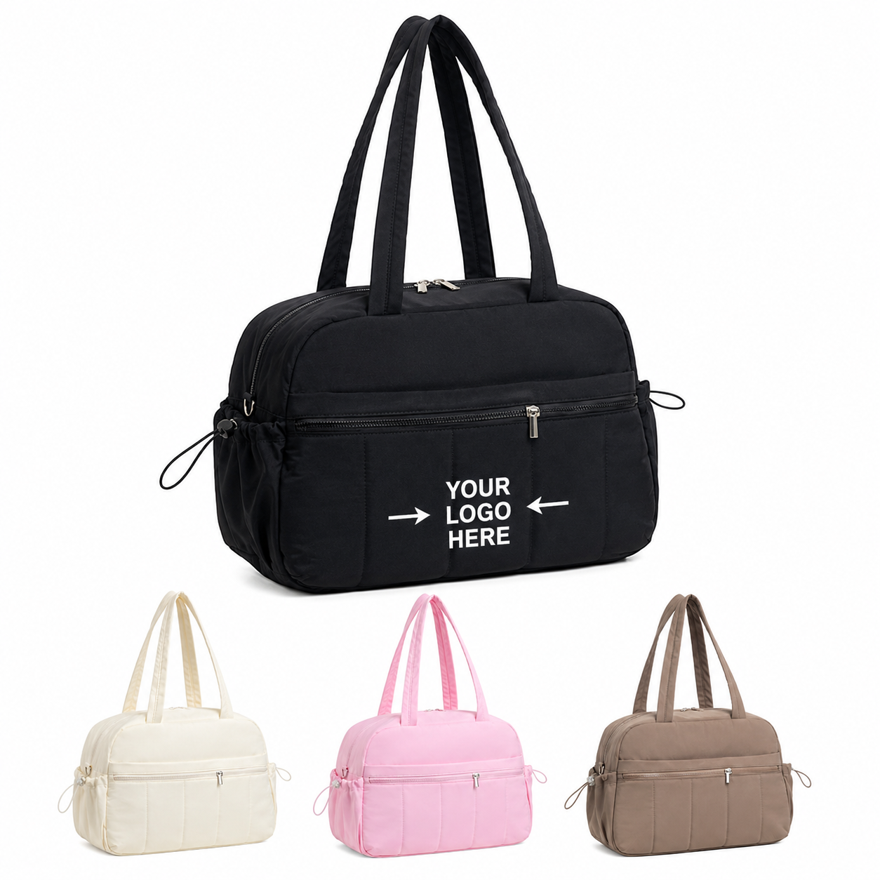 Multifunctional Nylon Travel Fitness Bag With Separate Wet Pocket