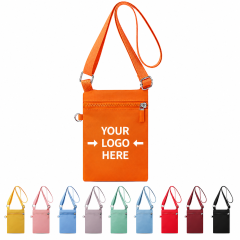 Nylon Mini Crossbody Shoulder Bag With Adjustable Strap