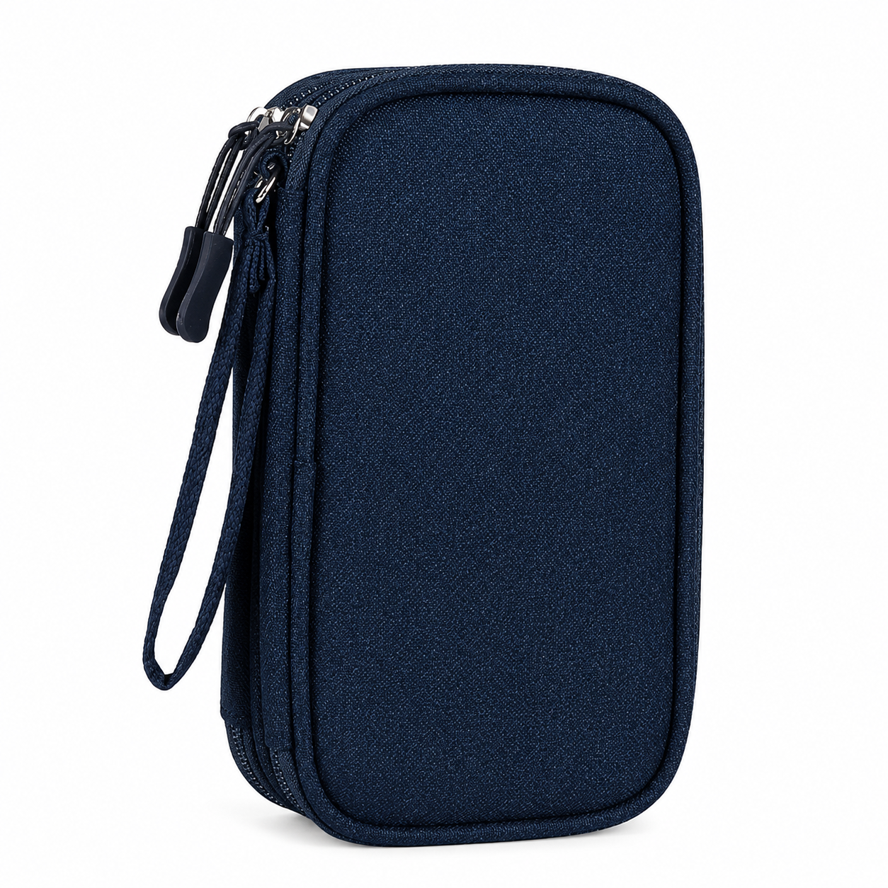 Nylon Travel Organizer Bag With Multiple Compartments And Hand Strap