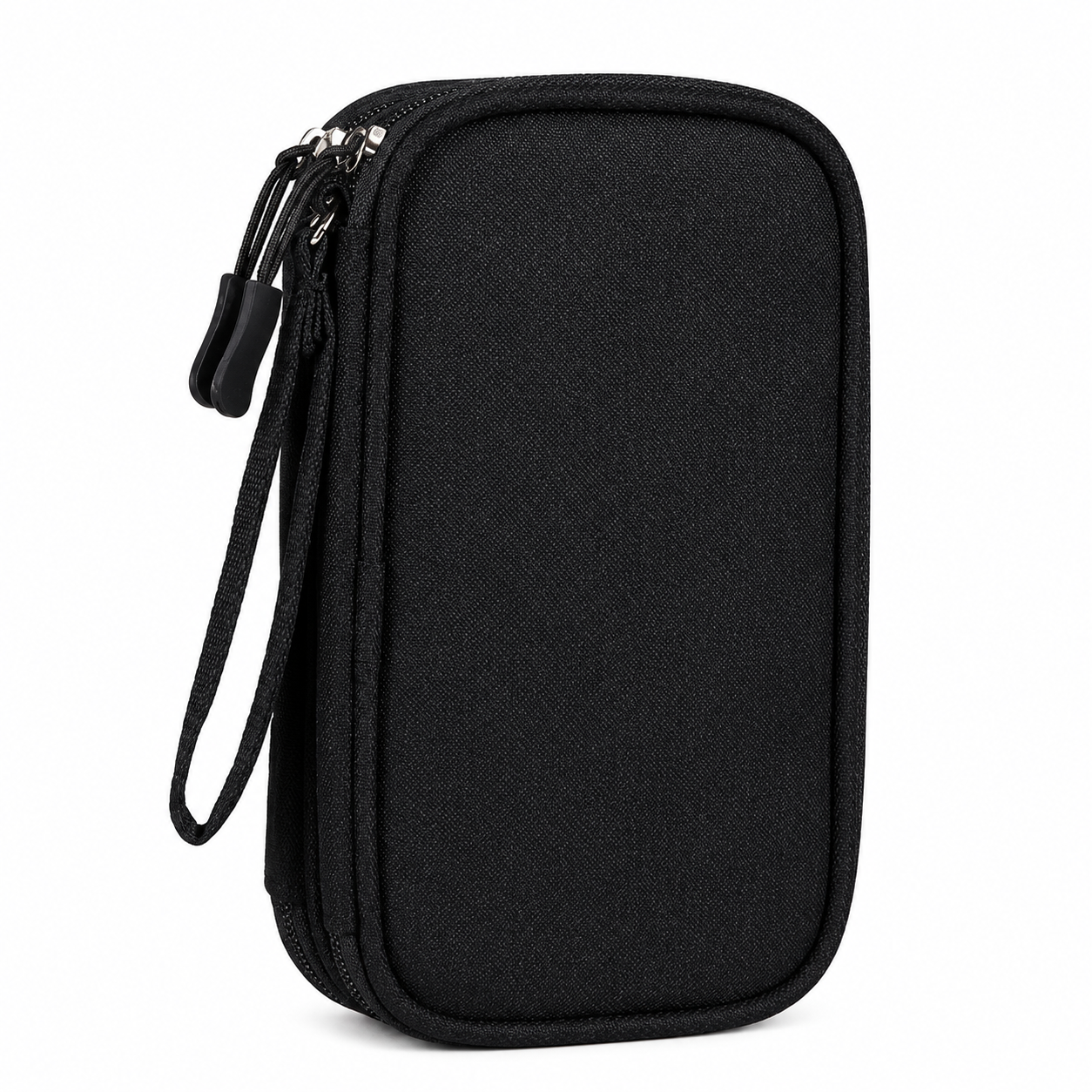 Nylon Travel Organizer Bag With Multiple Compartments And Hand Strap