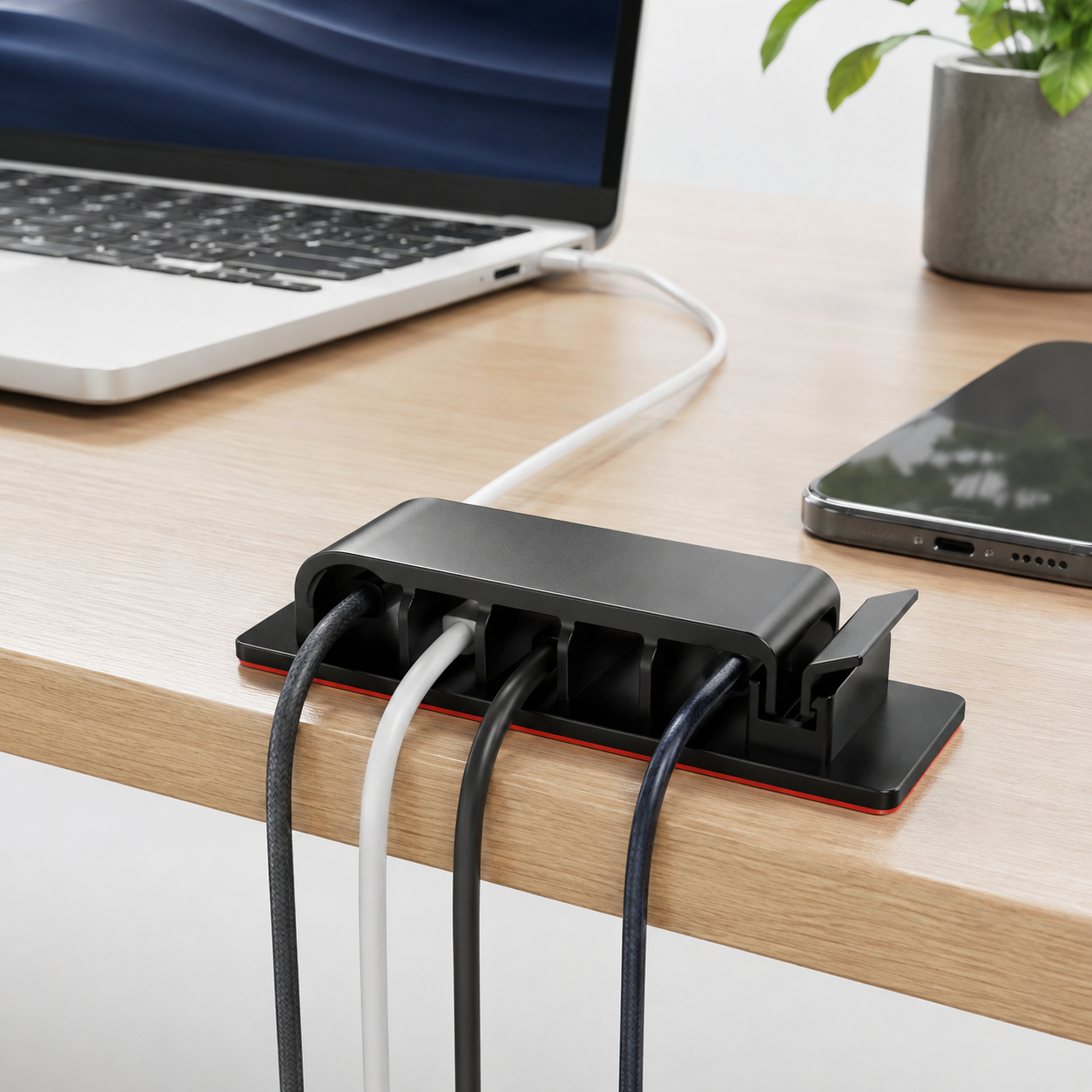 PA Material Multi-Slot Wire Organizer