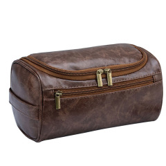 PU Leather Men's Toiletry Bag