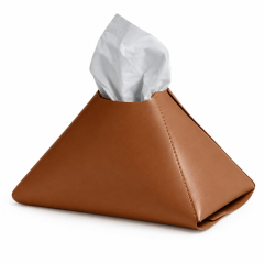 PU Leather Pyramid Tissue Box Cover