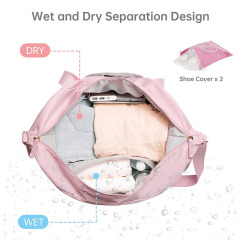 Personal Item Travel Bag with Shoes Compartment