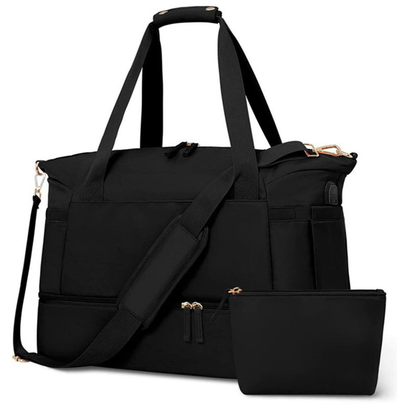 Personal Item Travel Bag with Shoes Compartment