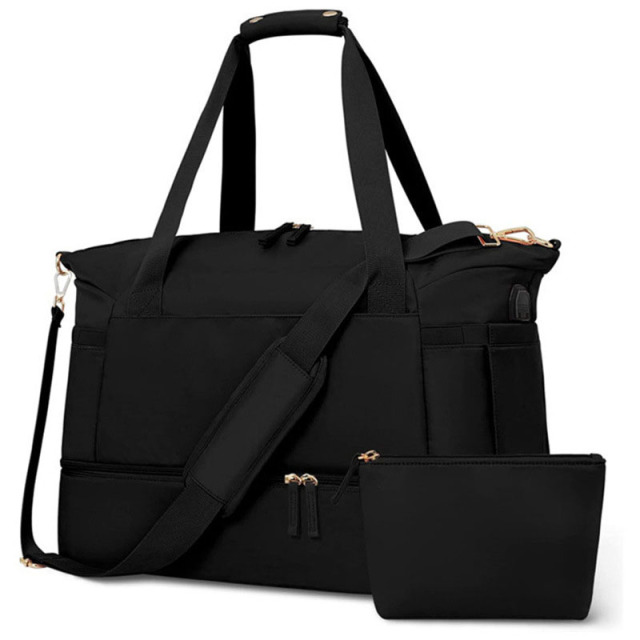Personal Item Travel Bag with Shoes Compartment