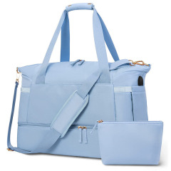 Personal Item Travel Bag with Shoes Compartment